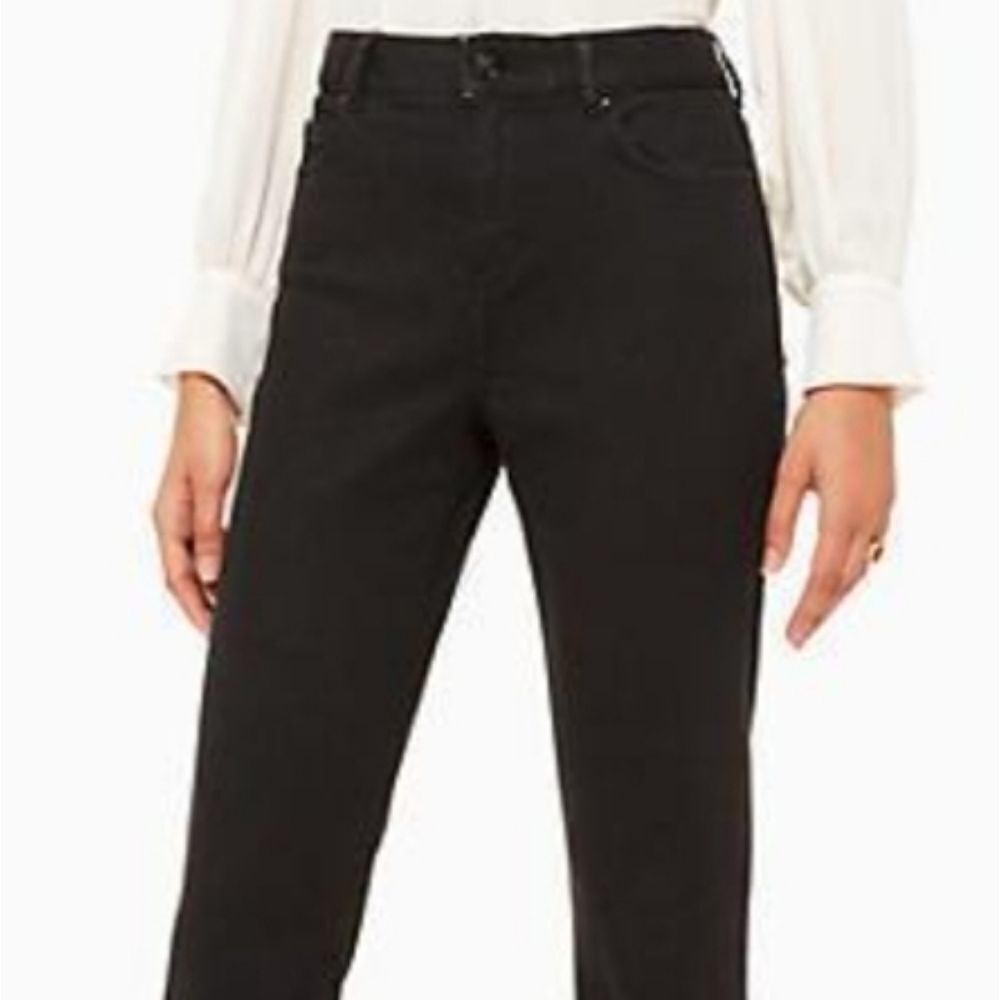 Kate Spade Raw Hem Straight Leg Jeans